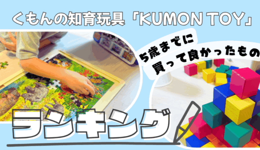 くもんの知育玩具「KUMON TOY」5歳までに買って良かったものランキング